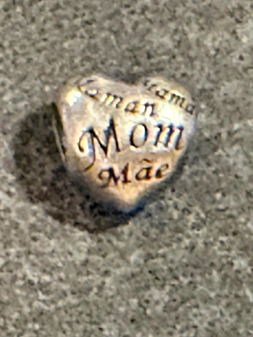Pandora A Mother's Heart Charm Silver